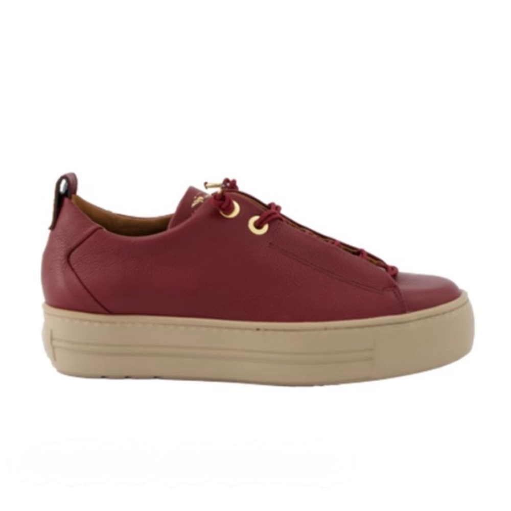 Red leather Sneakers. US sizes